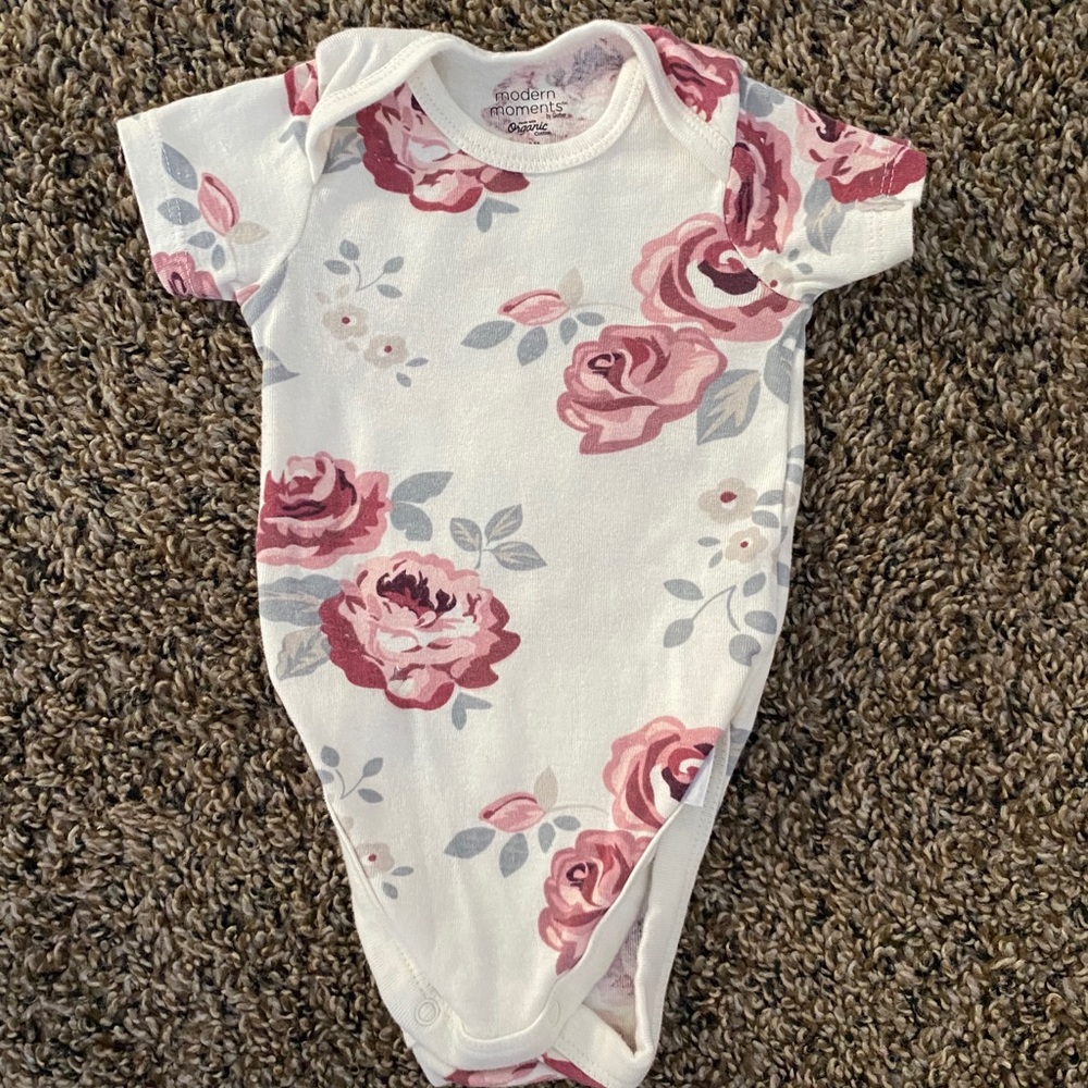 Floral Baby One Piece